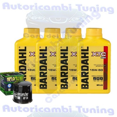Bardahl XTC 15W50 Ölwechselkit Für Suzuki LTA500 X King Quad AXI 2011>2019