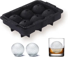 Golf Gifts Golf Ball Ice Maker for Whiskey Bourbon, Cocktails,Large Sphere round