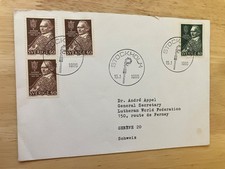 FDC to André Appel, Lutheran World Federation gen. secretary, Bishop Söderblom