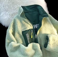 Fleece Thick Sherpa Jacket Mens Full Zip Up Pockets Soft Work Outdoor S-XXXL