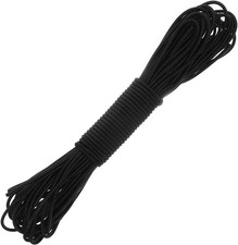 Elastic Cord (2mm), 40 Feet Black Elastic String Cords Heavy Duty Bungee Shock C