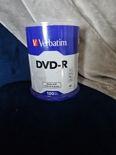100 VERBATIM 16X DVD-R Logo 4.7GB Media Disc NIB