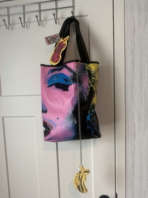 NWT 2006 Andy Warhol Loop Marilyn Monroe Canvas Tote Bag Banana Coin Purse