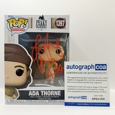 Sophie Rundle Signed Ada Thorne 1397 with CN Peaky Blinders Funko Pop ACOA