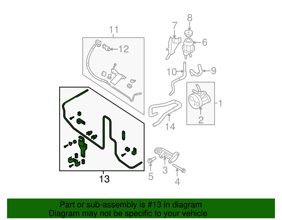 Genuine Nissan Power Steering Cooler 49790-ZL02A - Image 3 of 4