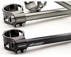 Driven Racing Halo Riser Clip-Ons - 50mm Motorcycle Street Bike DHCLOR50BK - Imagem 2 de 4