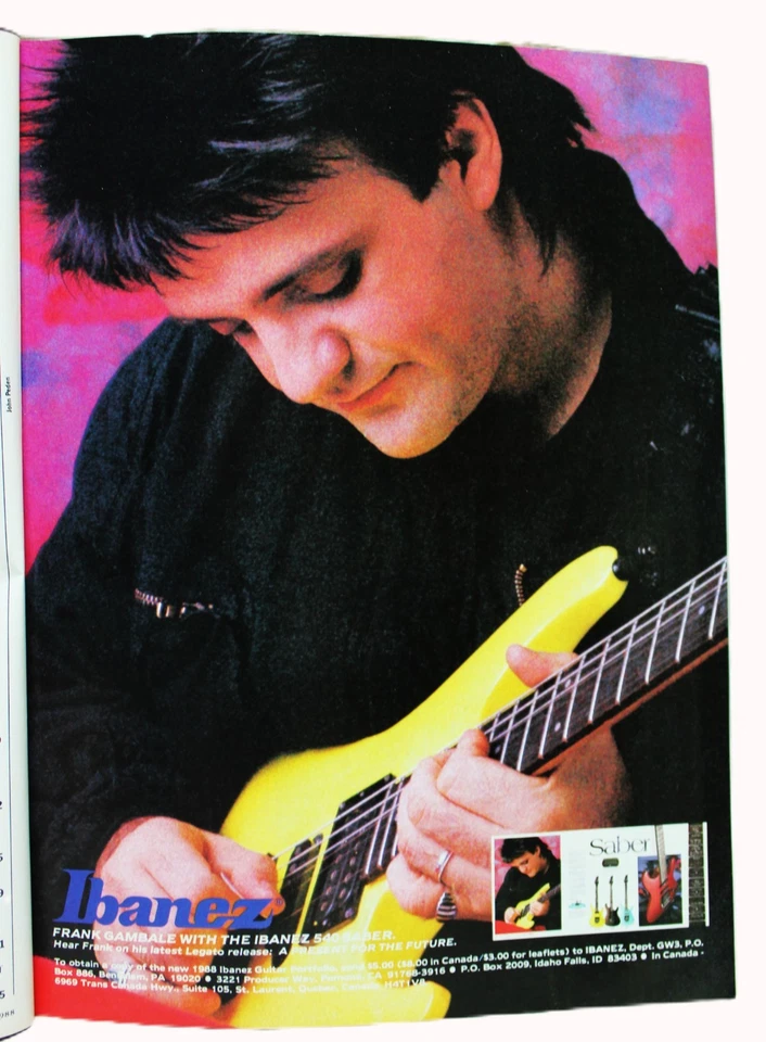 GUITAR  WORLD MAGAZINE MAY 1988 HEAVY METAL ROCK BANDS - STEVE VAI Foto 4 de 4