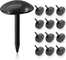 200Pcs Black Upholstery Tacks 10mm Antique Metal Thumb Nails for Furniture DIY