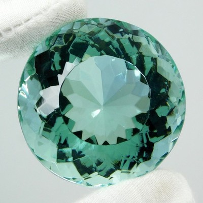 210 Cts Certified Natural Santa Maria Blue Aquamarine Round Cut Loose Gemstone