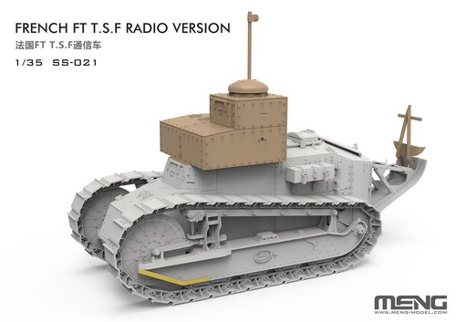 MENG SS-021 1/35 French FT T.S.F. Radio Version(with Resin Parts) Model Kit - Picture 2 of 5