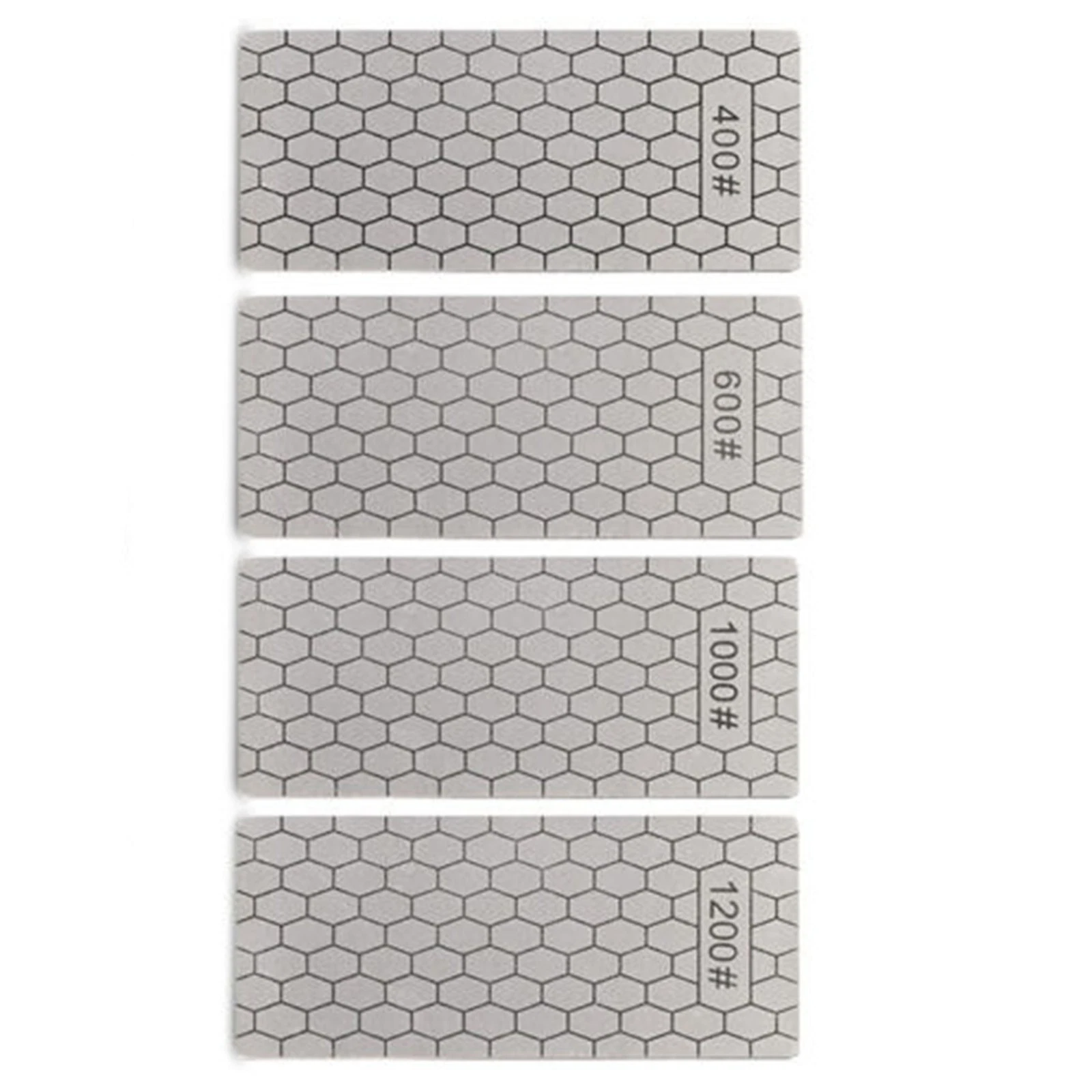 4Pcs/Set Diamond Knife Sharpener Plate 400 600 1000 1200 Grit Sharpening Stone