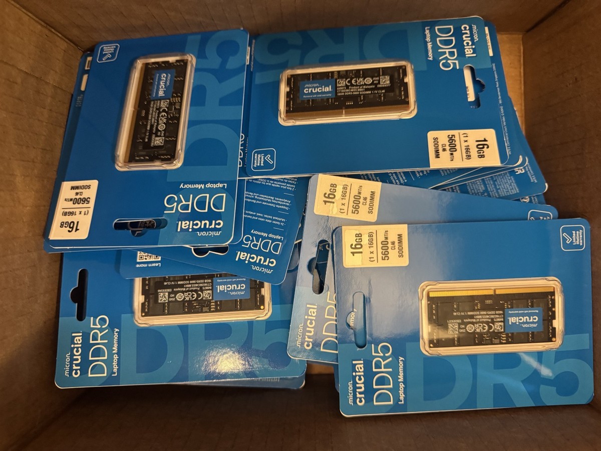 Crucial DDR5 module 16 GB SO-DIMM 262-pin 5600 MT/s / PC5-44800