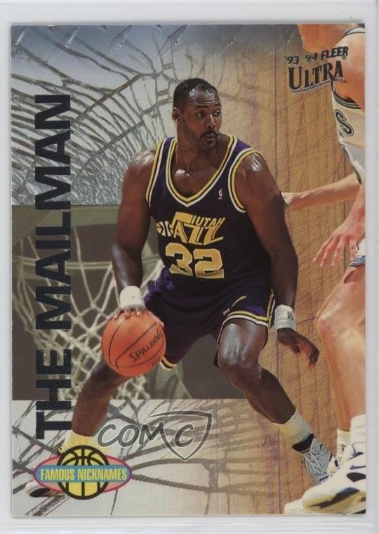 1993-94 Fleer Ultra Famous Nicknames Karl Malone #9 HOF 12g7