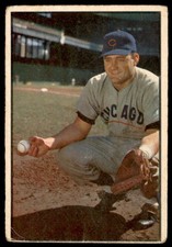 1953 Bowman Color #7 HARRY CHITI  Chicago Cubs  VG-VG+ (Corner Wear/Wrinkle)