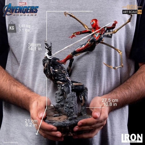 Iron Studios Avengers: Endgame Iron Spider Vs Outrider 1/10 Statue Model Collect