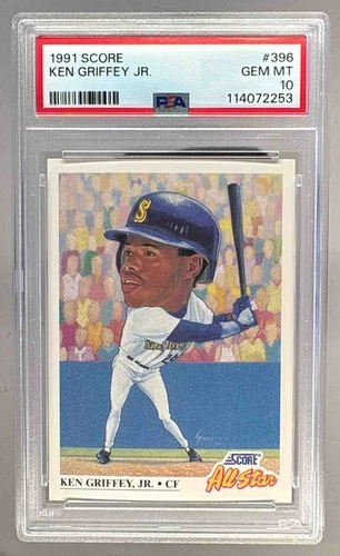 114072253 Ken Griffey Jr 1991 Score #396 All-Star PSA 10