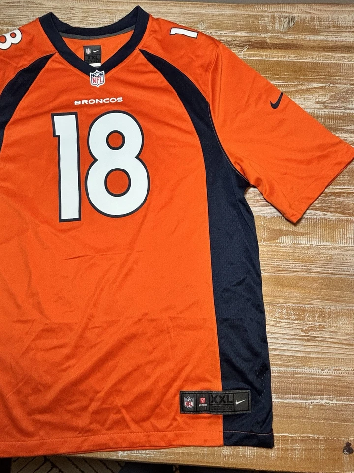 Футболка Denver Broncos Nike On Field Jersey Peyton Manning размер XXL оранжевая NFL - Изображение 3 из 4