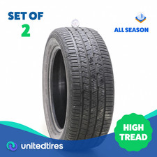 Set Of 2 Used 25550r19 Continental Crosscontact Lx Sport Mo 107h - 10.532