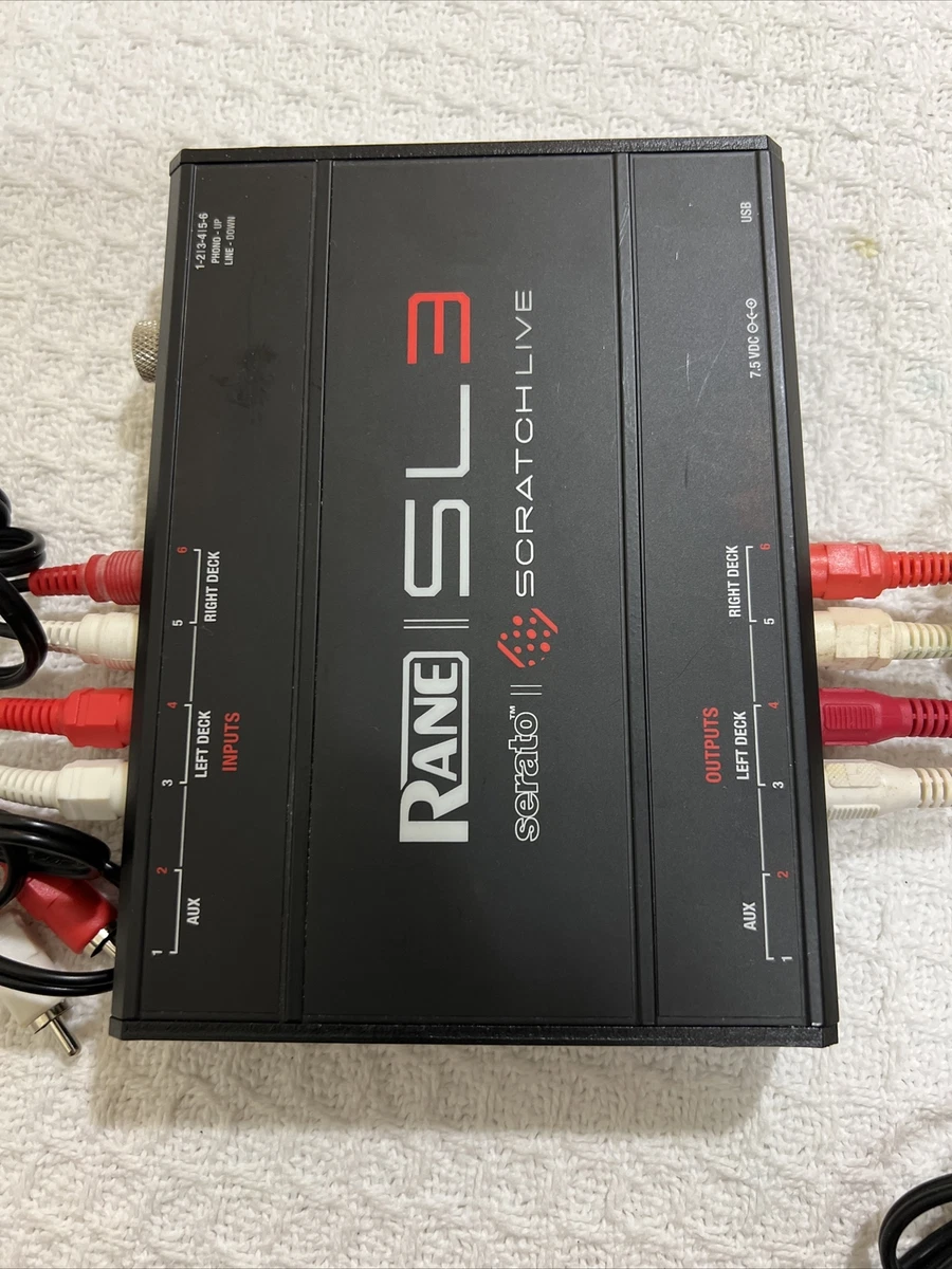 Rane SL3 Scratch Live Serato DJ Interface With Power Adapter And 