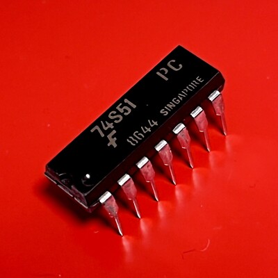 [2x] 74S51PC Fairchild Dual 2-Wide 2-Input AND-OR-INVERT Gate IC PDIP-14