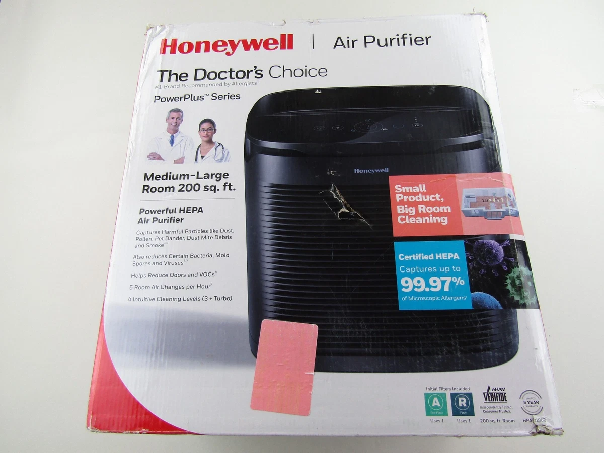 Honeywell Air Purifier Doctors Choice Power Plus Series Med Large Room HPA3100B