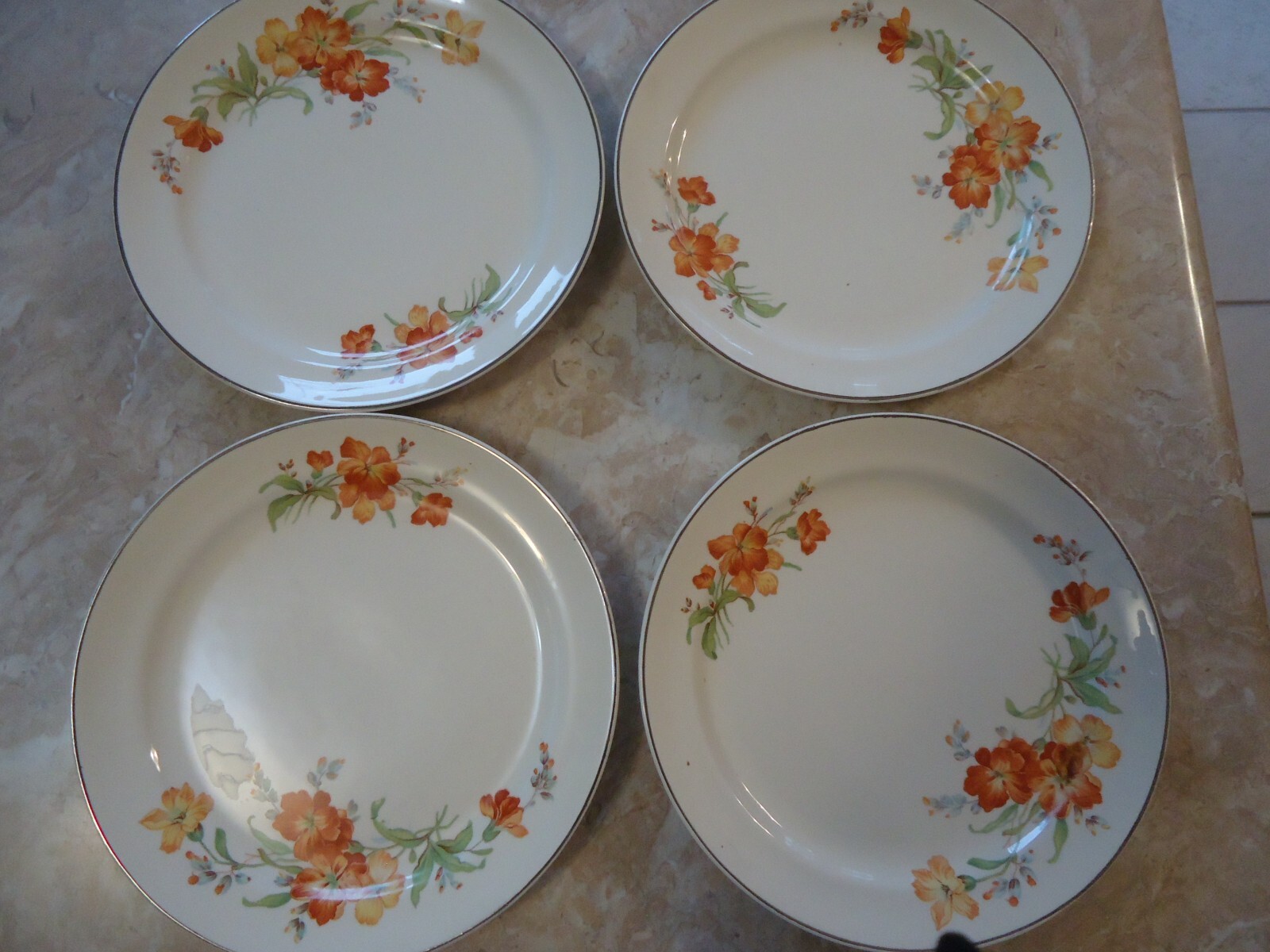 Set of 4 Serenade 7 1/4" Salad Plates by Hall Pottery eBay