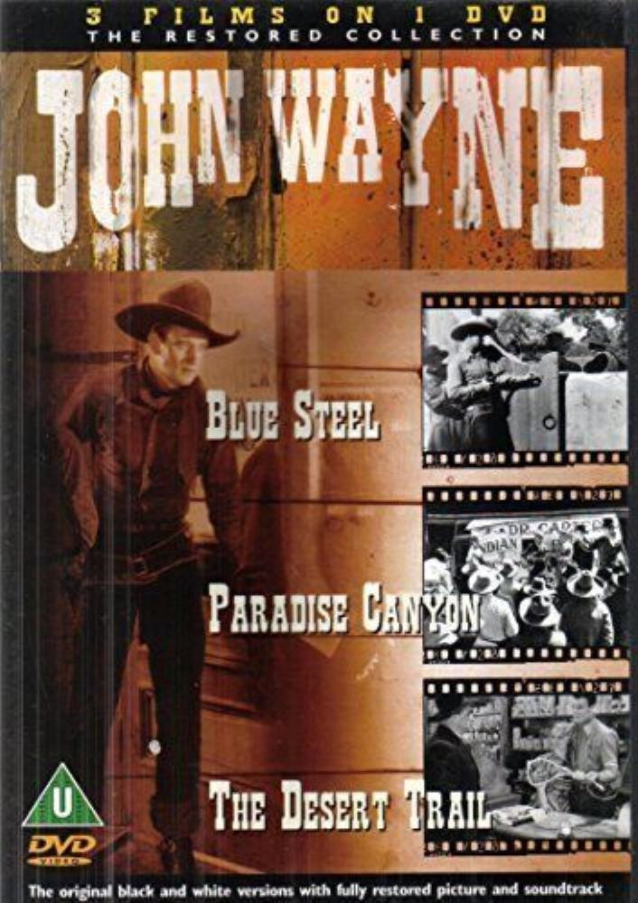Blue Steel / Paradise Canyon / The Desert Trail - John Wayne DVD FREE SHIPPING