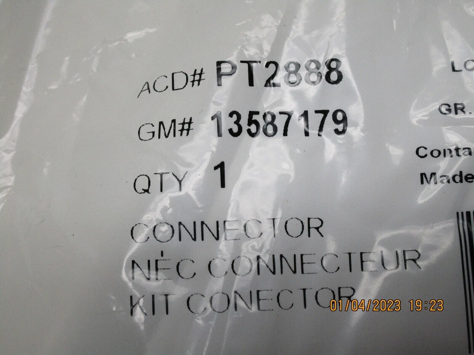 Windshield Wiper Motor Connector-FWD Right ACDelco GM Original Equipment PT2888 Foto 2 de 4