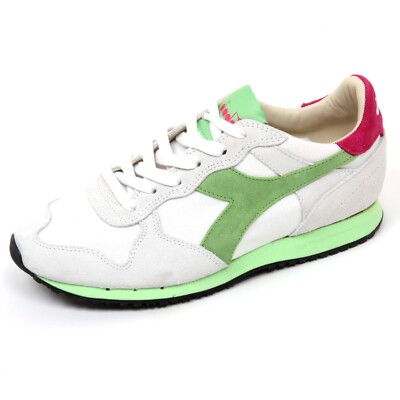 C9032 sneaker donna DIADORA HERITAGE TRIDENT scarpa bianco/verde shoe woman