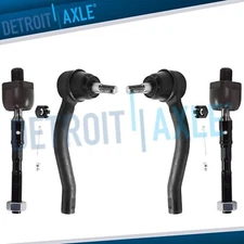 Front Inner and Outer Tie Rod Ends for 2010 2011 2012 2015 Infiniti G25 G37 Q40