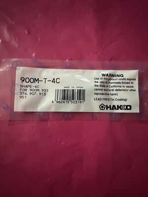 Hakko 900M-T-4C Tip For 900M, 933, 376, 907, 913, 951
