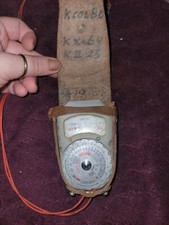 Vintage Unittic Light Meter With Original Authentic Leather Case