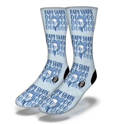 NEW ADULT / JUNIOR SAVVY SOX BABY SHARKS DO DO DO 3 SOCKS LIMITED EDITION OSFA