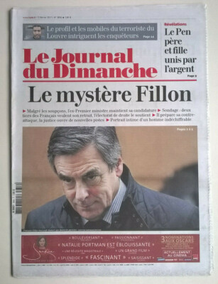 LE JOURNAL DU DOMINGO N°3656 du 05/02/2017 - Le mystère Fillon