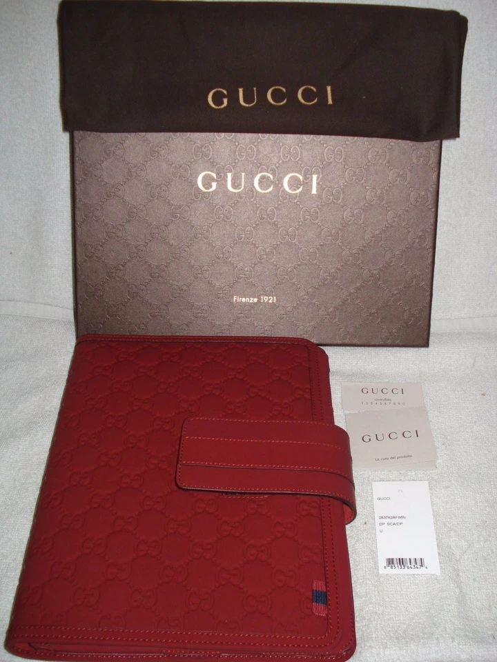 FUNDA/ESTUCHE/MANGA TABLET IPAD 100% AUTÉNTICA GUCCI GUCCISSIMA CUERO ROJO Foto 2 de 4