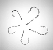 10pcs 7691S Style Stainless Steel Hook Big Game Southern Tuna Hooks