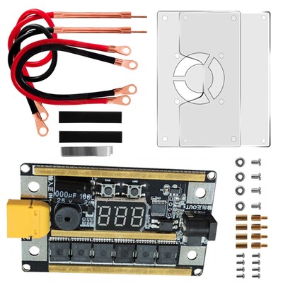 1Set DIY Mini Spot Welder Machine 8-24V Voltmeter Kits For 18650 Lithium Battery