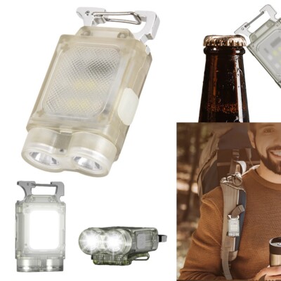 LED Taschenlampe Mini Tragbar Arbeitsleuchte Tasche USB Wiederaufladbar Schlüsselanhänger Lampe