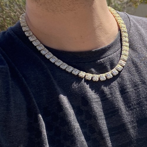 14k Gold Plated Tennis Chain CZ 