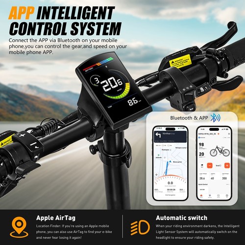 20"E-Bike VITILAN i7 Pro 3.0 250W Folding E-Bike 48V 20Ah Mountain E-Bike 25km/h - Picture 6 of 8