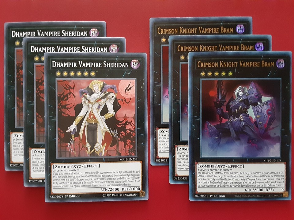 Yu-Gi-Oh TCG Ready Deck Yu-Gi-Oh! Vampire Deck - 54 Card Complete Budget  Tournament Ready Deck With Fraulein & Lord Yugioh Duel Disk