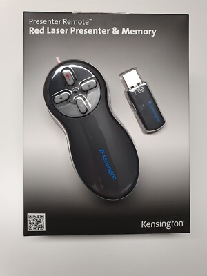 Wireless Presenter mit rotem Laser Pointer + 2 GB USB Stick, Kensington