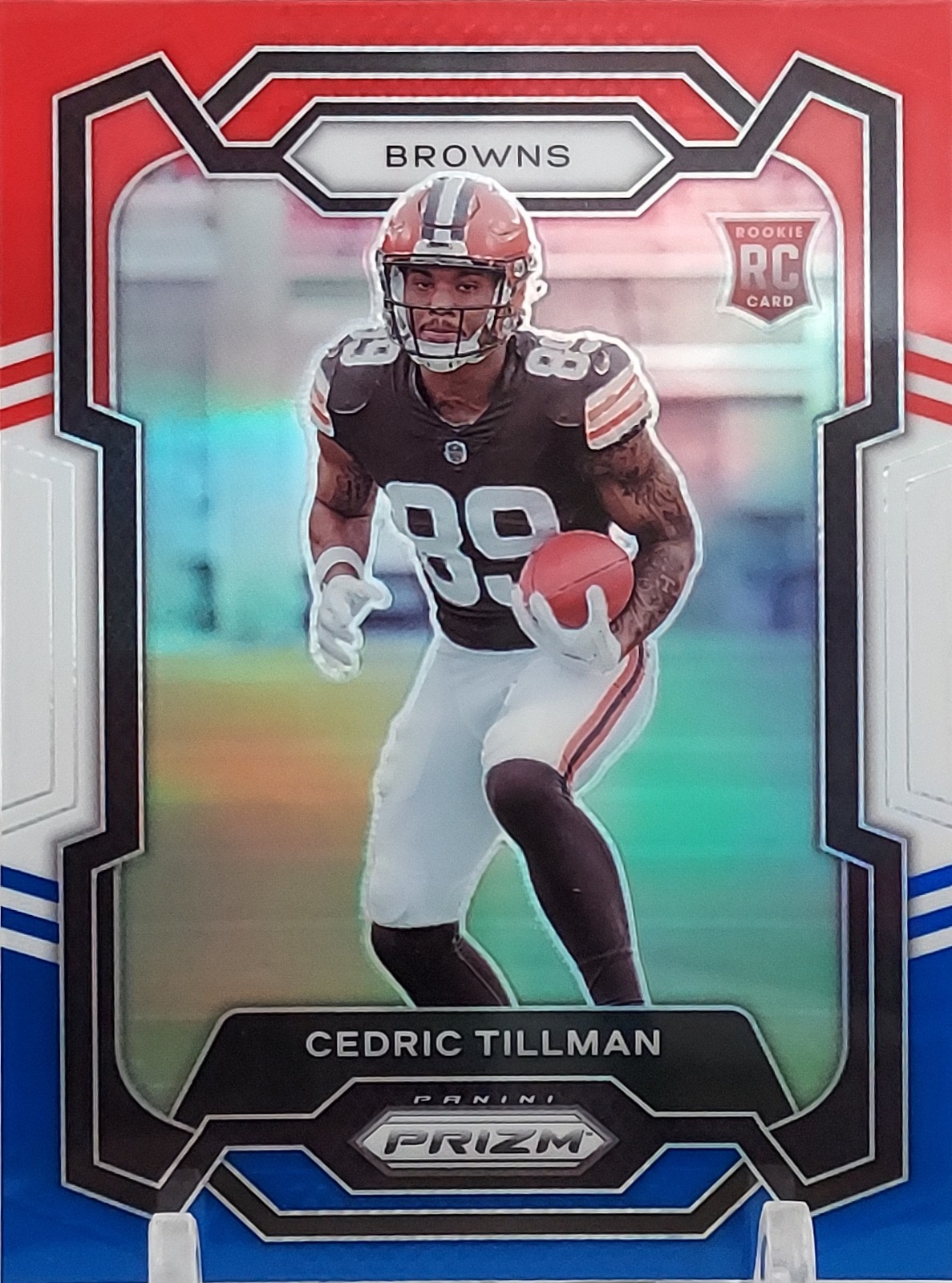 2023 Panini Prizm #321 Cedric Tillman - Cleveland Browns Red White Blue RC