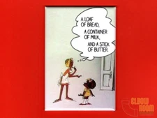 Classic Sesame Street Bread, Milk, Butter art 2x3" fridge/locker magnet