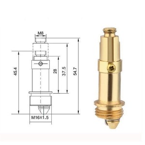 Basin Waste Click Clack Push Pop Up Internal Spring Mechanism Plug Bolt UK