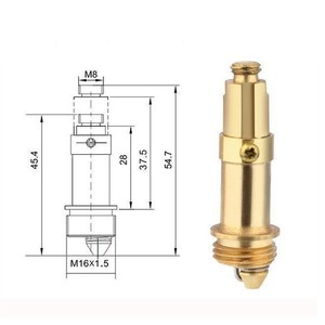 Details About Basin Waste Click Clack Push Pop Up Internal Spring Mechanism Plug Bolt Uk