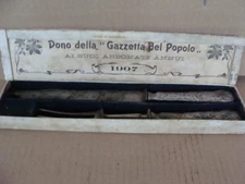 PROMO GADGET CUTLERY LA GAZZETTA DEL PUEBLO 1907 GIFT TO ITS SUBSCRIBERS