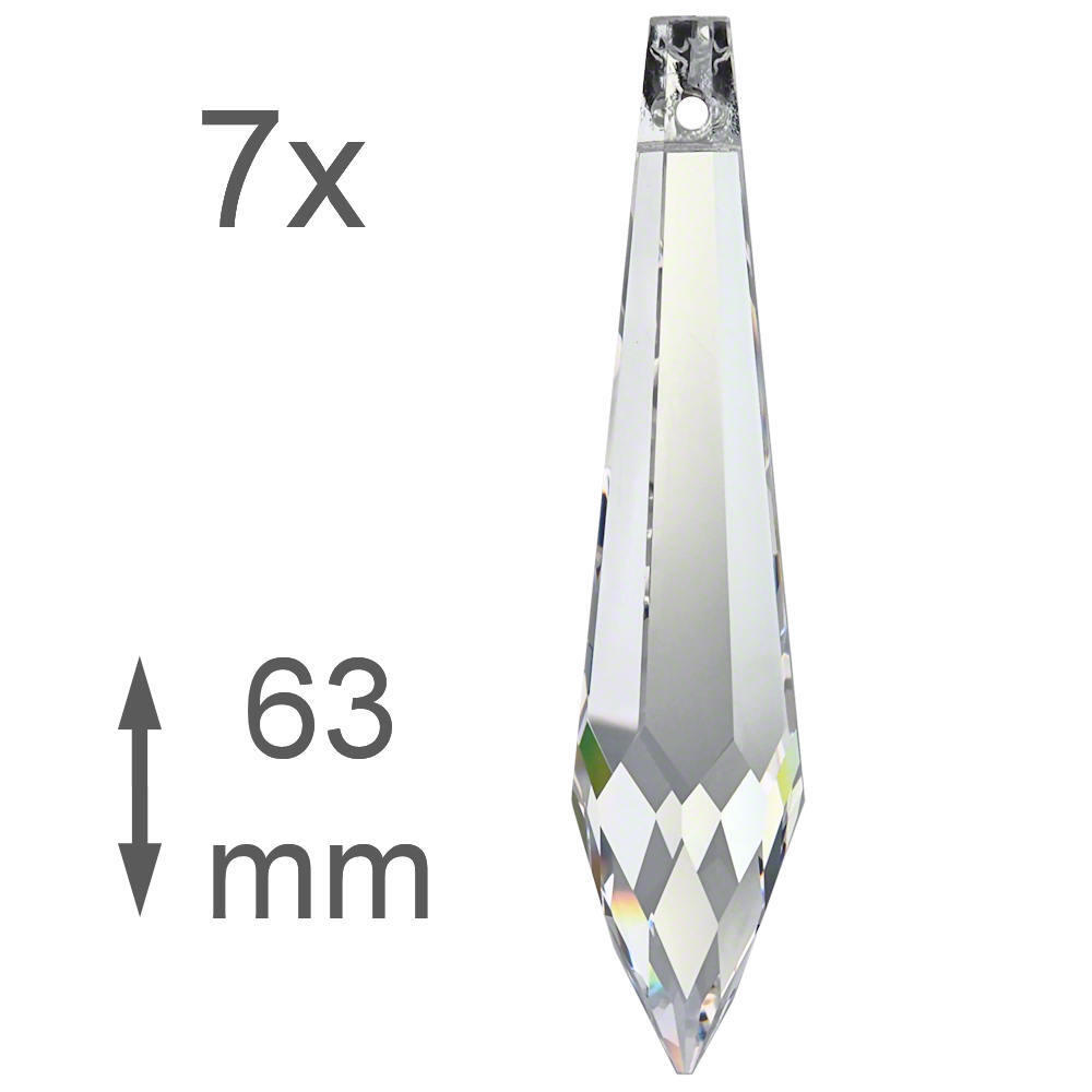 Lot De 16 Cristaux Arc-En-Ciel Octogonal Étoile ~ Picots 30 Mm 2 Trous Crystal K9 ~ Lustre Feng
