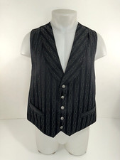 WAH MAKER - Western Geometric Mens L Waistcoat Vest