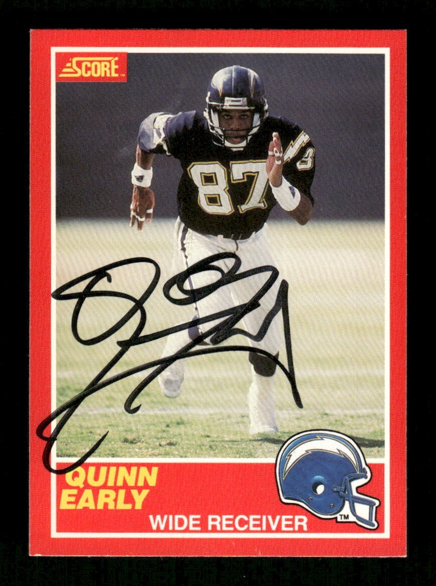1989 Score Quinn Early #191 rc rookie signed auto autograph Nm or better